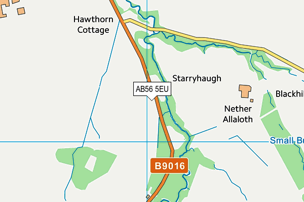 AB56 5EU map - OS VectorMap District (Ordnance Survey)