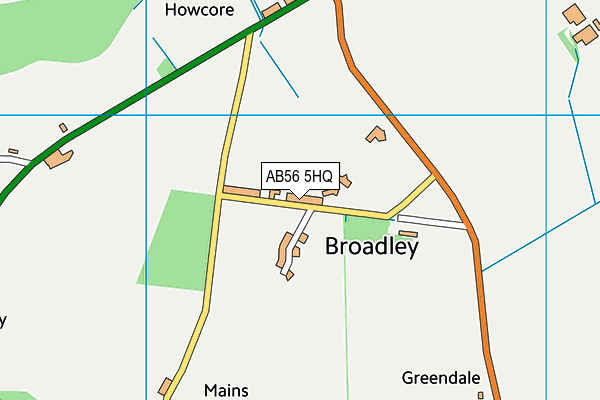 AB56 5HQ map - OS VectorMap District (Ordnance Survey)