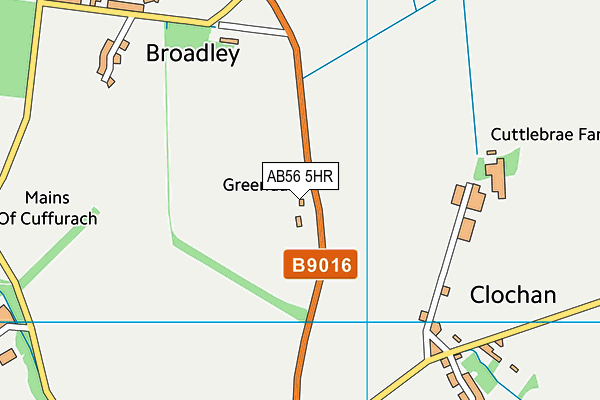 AB56 5HR map - OS VectorMap District (Ordnance Survey)