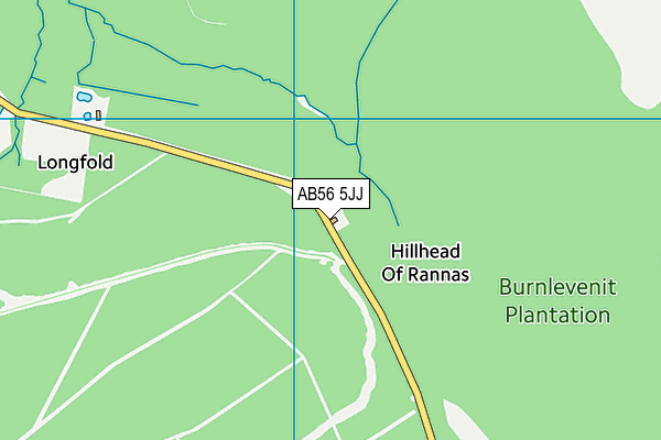 AB56 5JJ map - OS VectorMap District (Ordnance Survey)