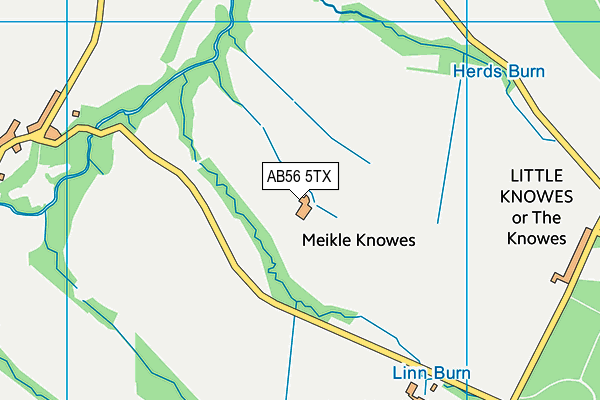 AB56 5TX map - OS VectorMap District (Ordnance Survey)