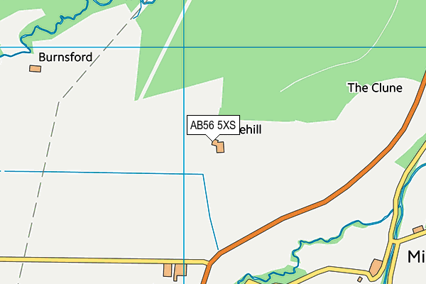 AB56 5XS map - OS VectorMap District (Ordnance Survey)
