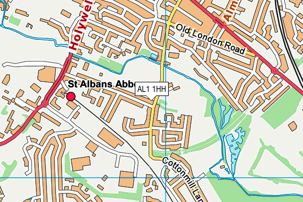 AL1 1HH map - OS VectorMap District (Ordnance Survey)