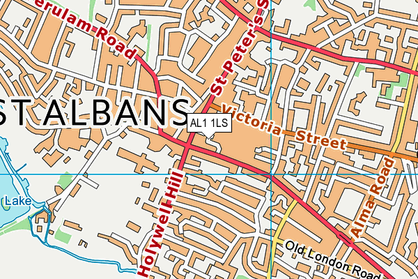 AL1 1LS map - OS VectorMap District (Ordnance Survey)