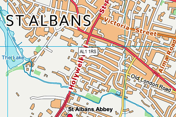 AL1 1RS map - OS VectorMap District (Ordnance Survey)