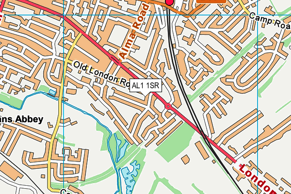AL1 1SR map - OS VectorMap District (Ordnance Survey)