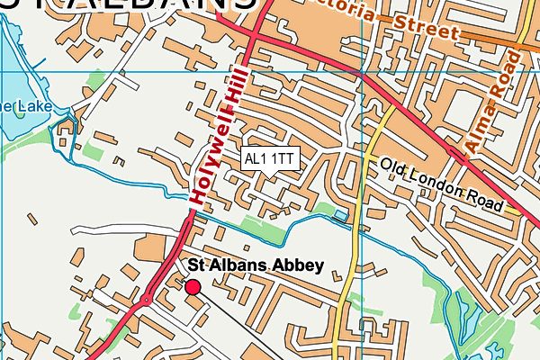 AL1 1TT map - OS VectorMap District (Ordnance Survey)