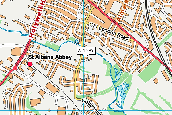 AL1 2BY map - OS VectorMap District (Ordnance Survey)