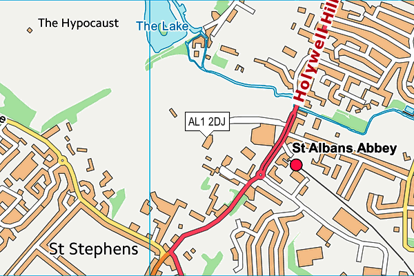 AL1 2DJ map - OS VectorMap District (Ordnance Survey)