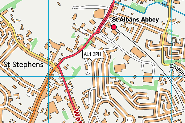 AL1 2PH map - OS VectorMap District (Ordnance Survey)