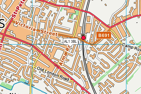 AL1 3BL map - OS VectorMap District (Ordnance Survey)