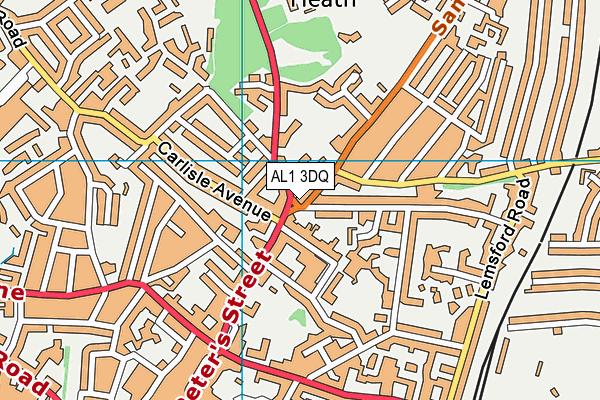 AL1 3DQ map - OS VectorMap District (Ordnance Survey)