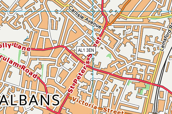 AL1 3EN map - OS VectorMap District (Ordnance Survey)