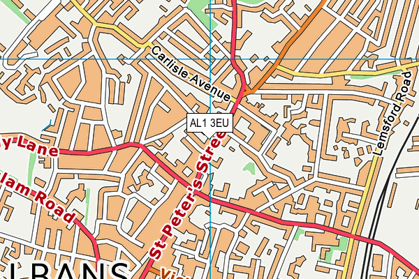 AL1 3EU map - OS VectorMap District (Ordnance Survey)