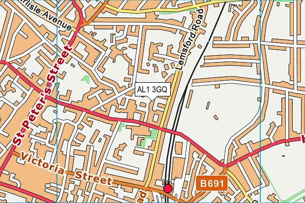 AL1 3GQ map - OS VectorMap District (Ordnance Survey)