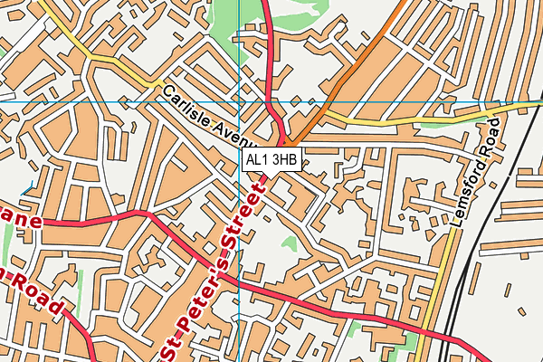 AL1 3HB map - OS VectorMap District (Ordnance Survey)