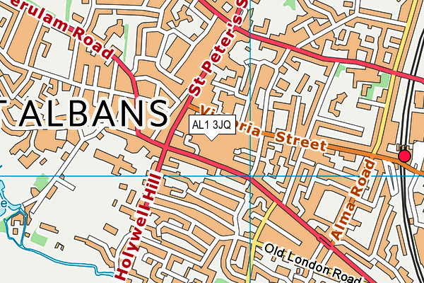 AL1 3JQ map - OS VectorMap District (Ordnance Survey)