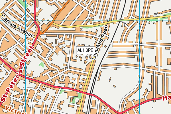 AL1 3PE map - OS VectorMap District (Ordnance Survey)