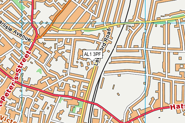 AL1 3PF map - OS VectorMap District (Ordnance Survey)