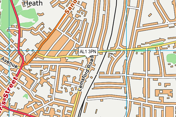 AL1 3PN map - OS VectorMap District (Ordnance Survey)