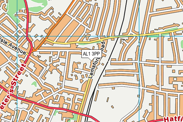 AL1 3PP map - OS VectorMap District (Ordnance Survey)