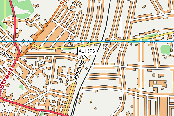 AL1 3PS map - OS VectorMap District (Ordnance Survey)