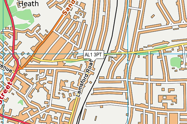 AL1 3PT map - OS VectorMap District (Ordnance Survey)