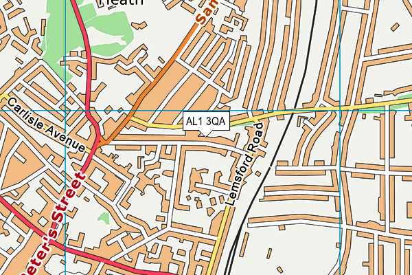 AL1 3QA map - OS VectorMap District (Ordnance Survey)