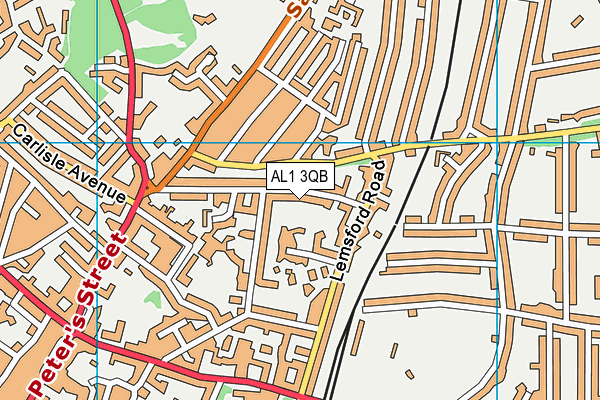 AL1 3QB map - OS VectorMap District (Ordnance Survey)