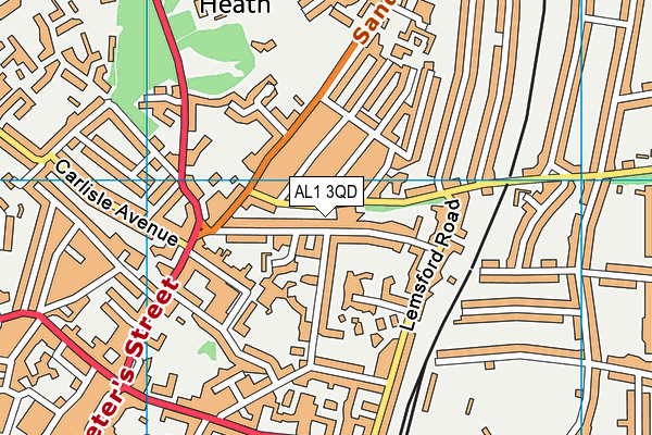 AL1 3QD map - OS VectorMap District (Ordnance Survey)