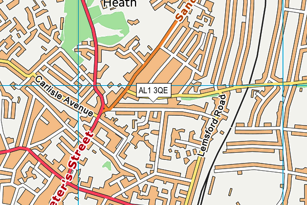 AL1 3QE map - OS VectorMap District (Ordnance Survey)