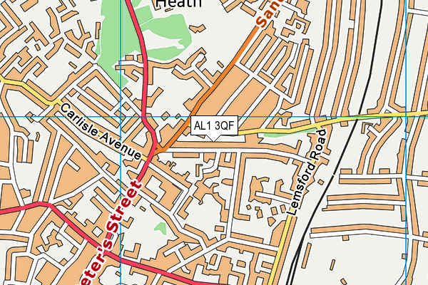 AL1 3QF map - OS VectorMap District (Ordnance Survey)