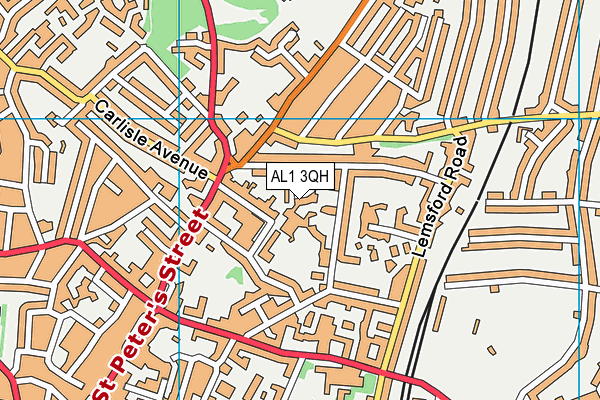 AL1 3QH map - OS VectorMap District (Ordnance Survey)
