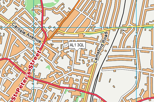 AL1 3QL map - OS VectorMap District (Ordnance Survey)