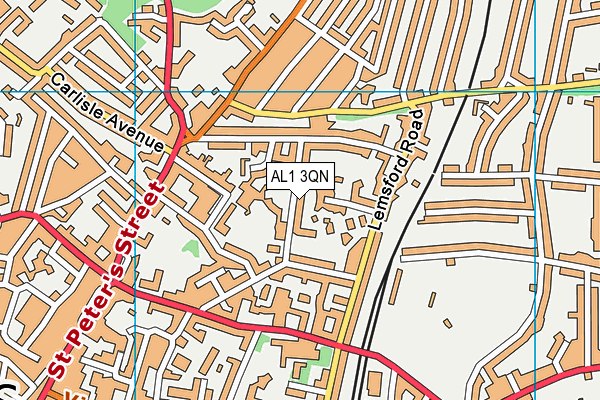 AL1 3QN map - OS VectorMap District (Ordnance Survey)