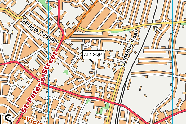 AL1 3QP map - OS VectorMap District (Ordnance Survey)