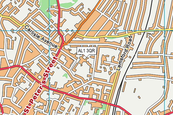 AL1 3QR map - OS VectorMap District (Ordnance Survey)