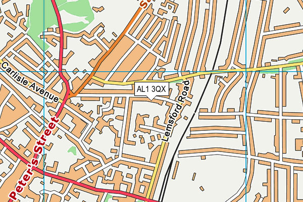 AL1 3QX map - OS VectorMap District (Ordnance Survey)