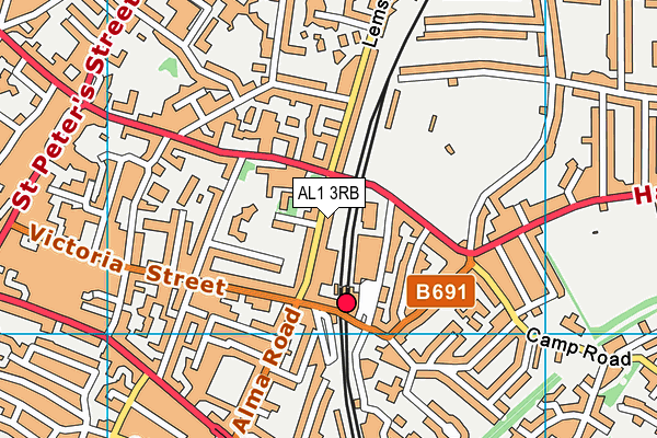 AL1 3RB map - OS VectorMap District (Ordnance Survey)