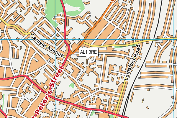 AL1 3RE map - OS VectorMap District (Ordnance Survey)