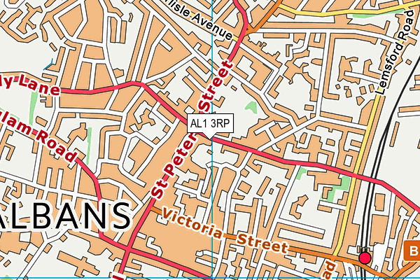 AL1 3RP map - OS VectorMap District (Ordnance Survey)