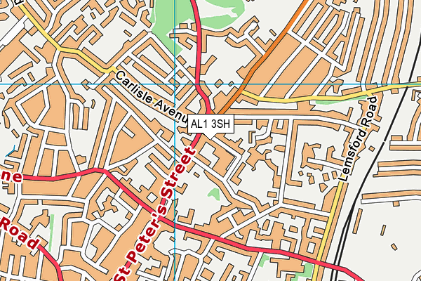 AL1 3SH map - OS VectorMap District (Ordnance Survey)