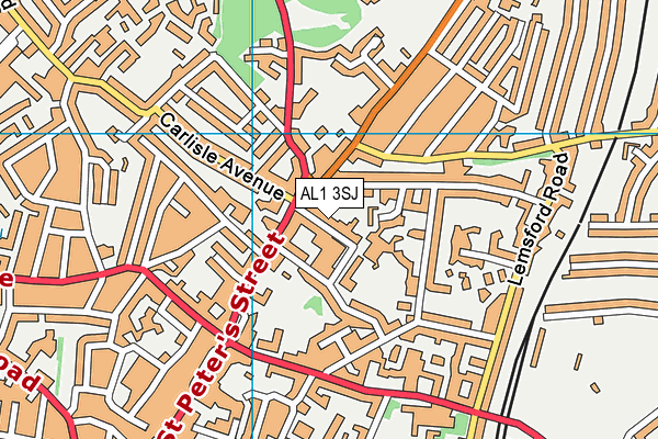 St Albans High School for Girls map (AL1 3SJ) - OS VectorMap District (Ordnance Survey)