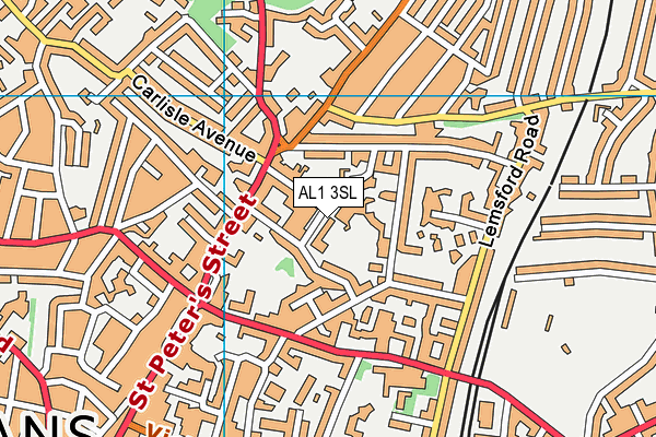 AL1 3SL map - OS VectorMap District (Ordnance Survey)