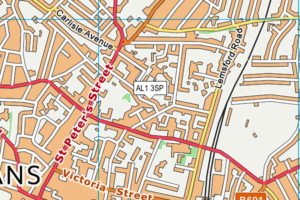 AL1 3SP map - OS VectorMap District (Ordnance Survey)