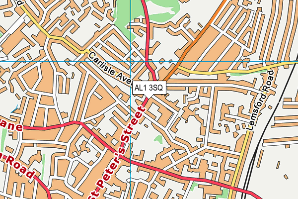 AL1 3SQ map - OS VectorMap District (Ordnance Survey)
