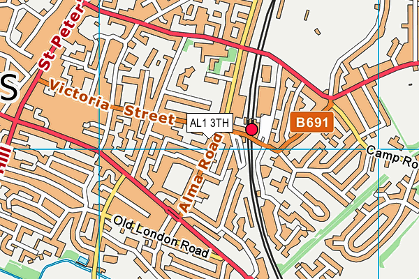 AL1 3TH map - OS VectorMap District (Ordnance Survey)