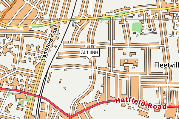 AL1 4NH map - OS VectorMap District (Ordnance Survey)