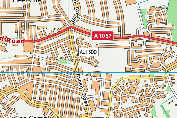 AL1 5DD map - OS VectorMap District (Ordnance Survey)