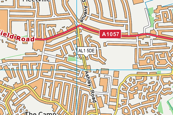 AL1 5DE map - OS VectorMap District (Ordnance Survey)